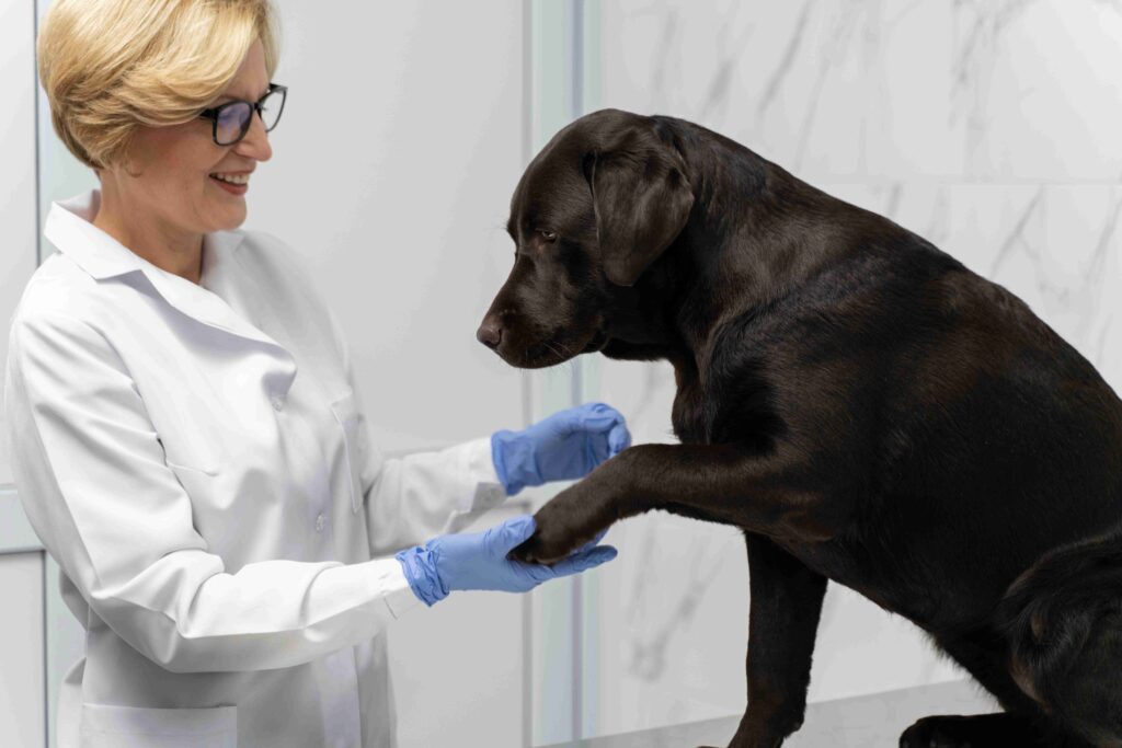 vaccination of dog for pet health transport